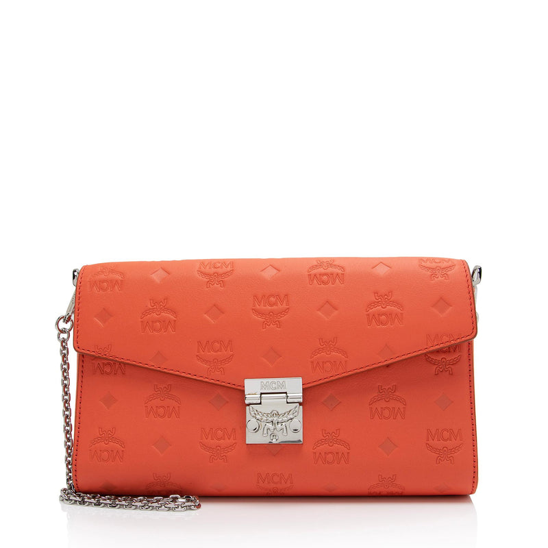 Mcm - Authenticated Clutch Bag - Leather Orange for Women, Good Condition