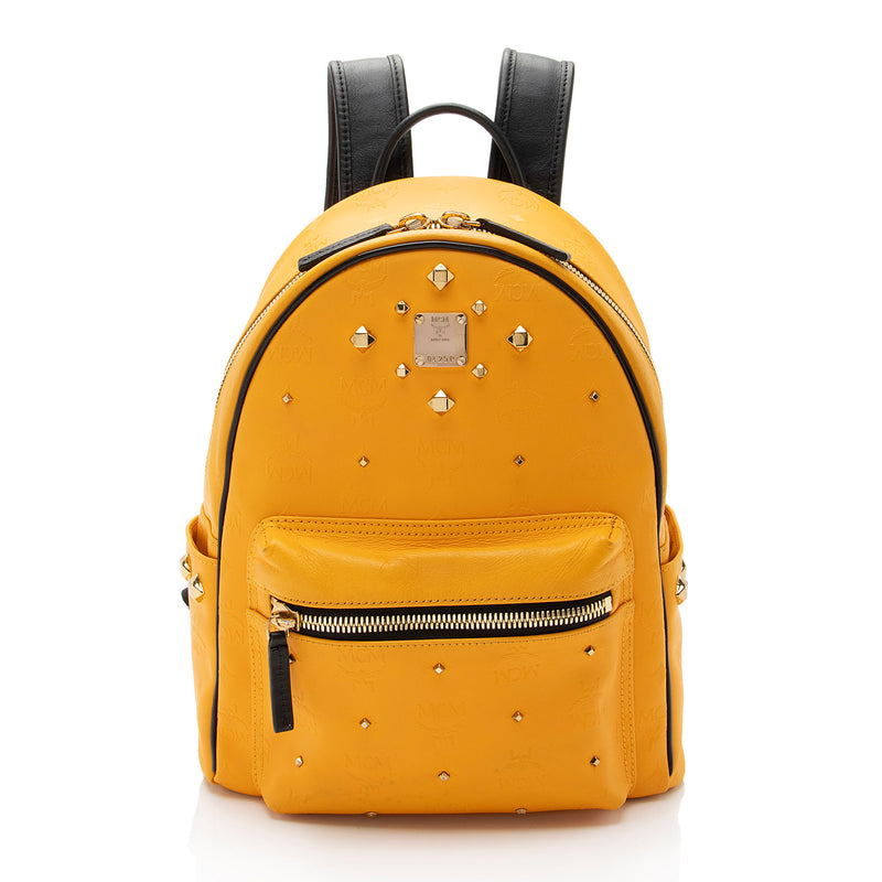 Mcm discount embossed backpack