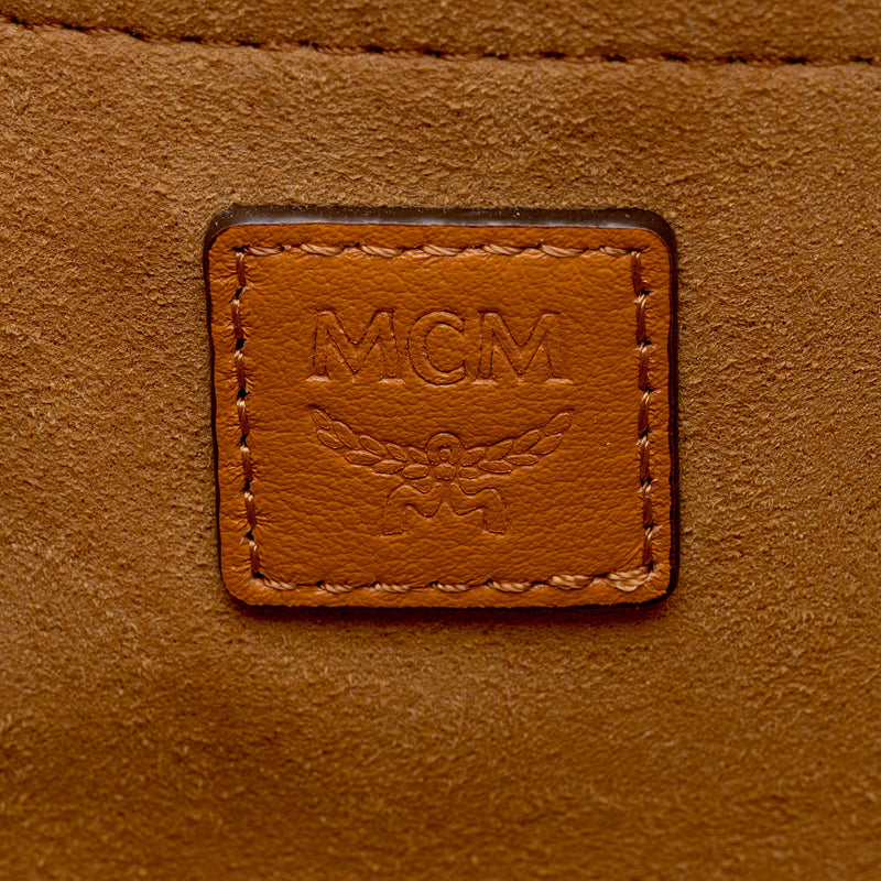 MCM Embossed Leather Tracy Shoulder Bag (SHF-Oip4kU)