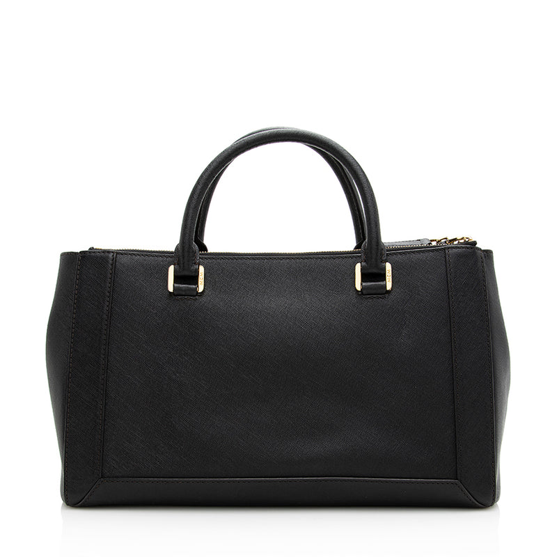 MCM Leather Double Zip Tote - FINAL SALE (SHF-19994)