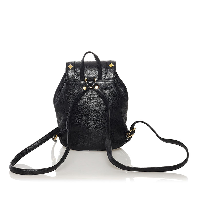 MCM Leather Drawstring Backpack (SHG-32342)