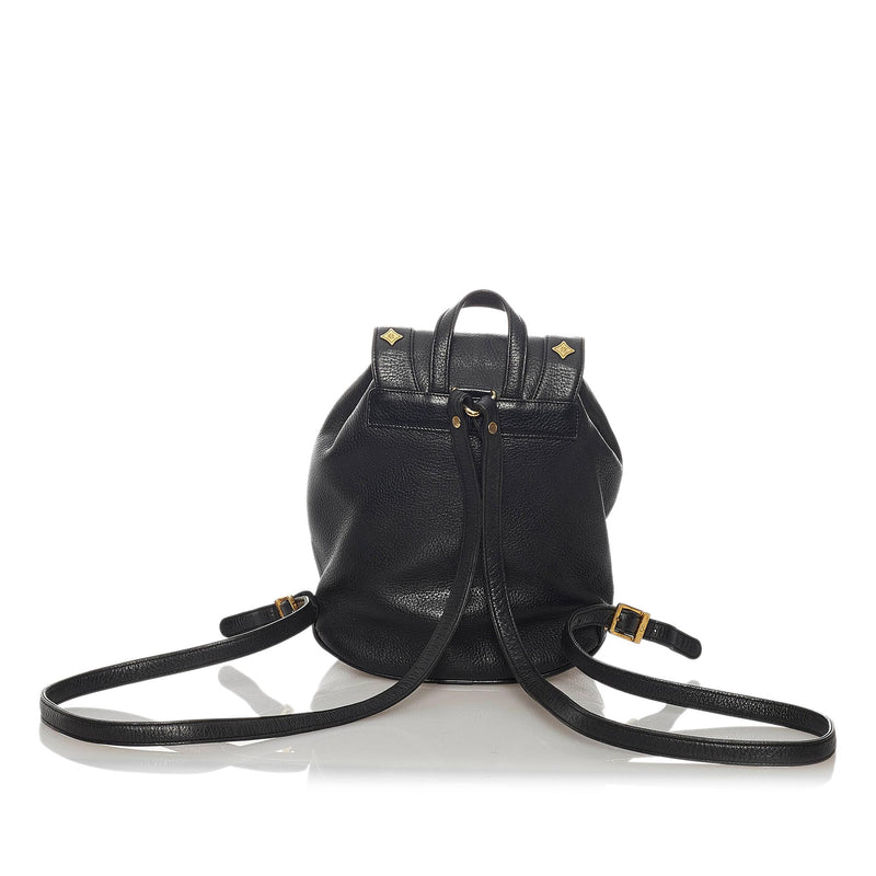 MCM Leather Drawstring Backpack (SHG-36414)