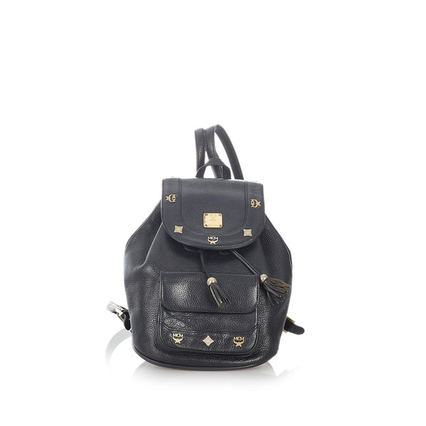 MCM Leather Drawstring Backpack (SHG-6fY87j)