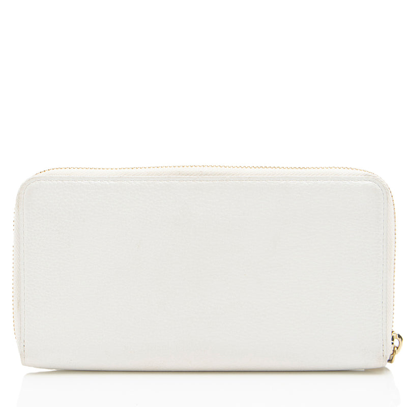 MCM Leather Milla Zip Around Wallet (SHF-5gj5W6)