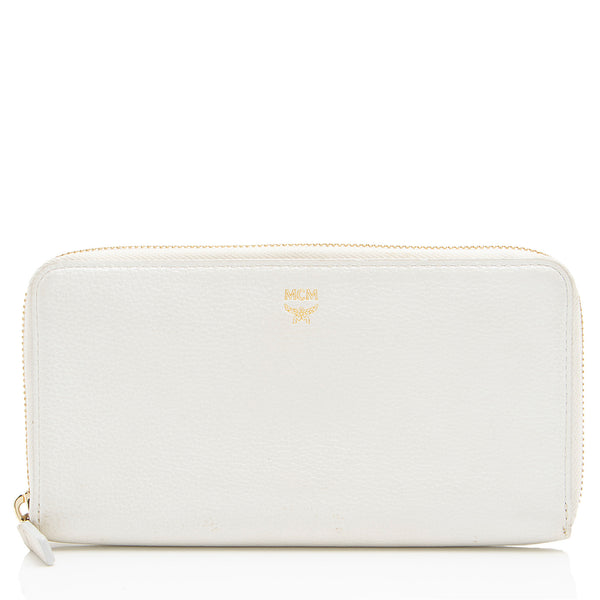 MCM Leather Milla Zip Around Wallet (SHF-5gj5W6)