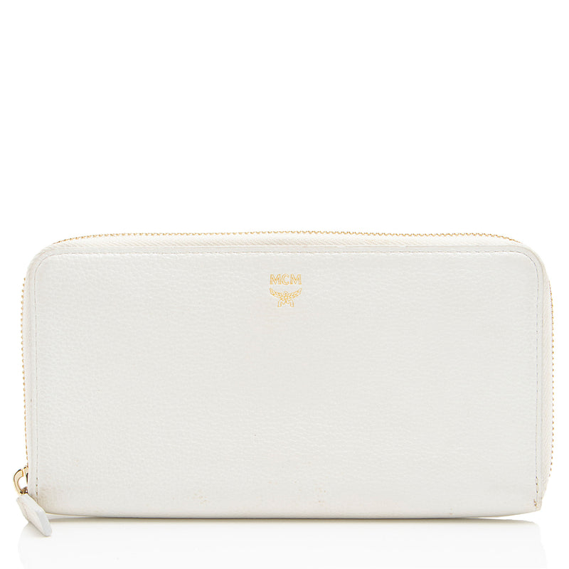 MCM Leather Milla Zip Around Wallet (SHF-5gj5W6)