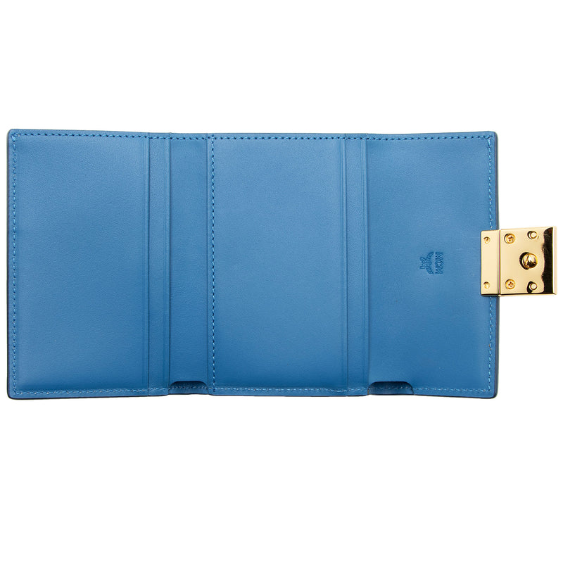 MCM Leather Tracy Tri-Fold Mini Wallet (SHF-9Tep11)