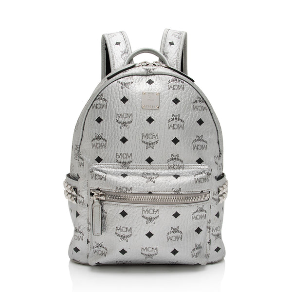 MCM Metallic Visetos Side Studs Stark Small Backpack (SHF-DddBd4)