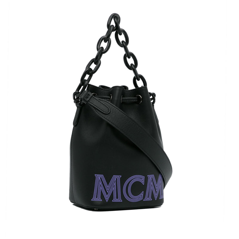 MCM Mini Leather Bucket Bag (SHG-HTWDzL)