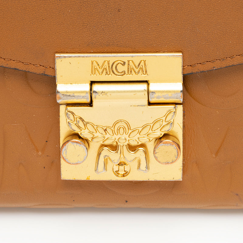 MCM Monogram Leather Patricia Wallet On Chain (SHF-J0LMAb)