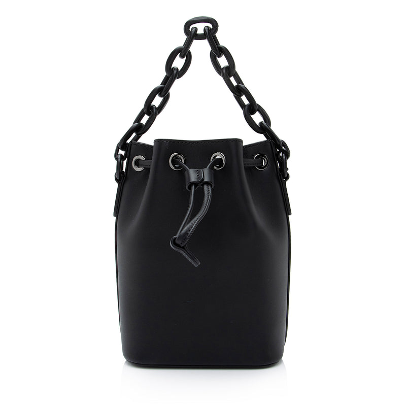 MCM Nappa Leather Aren Chain Mini Bucket Bag (SHF-4PI5hA)