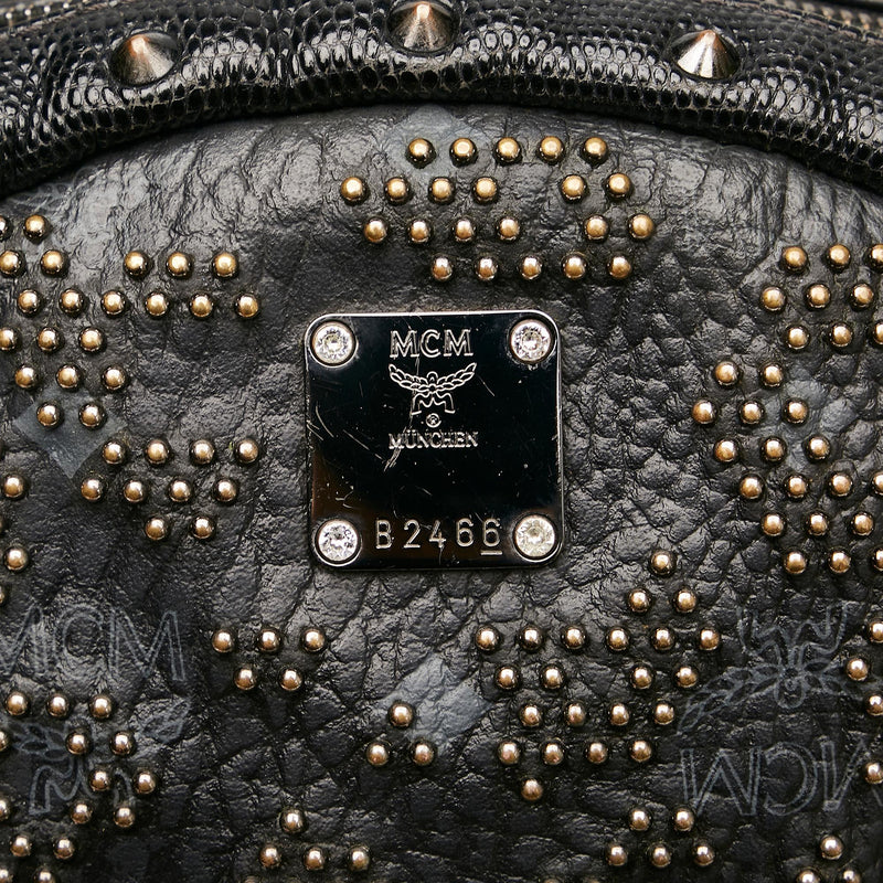 MCM Studded Leather Handbag (SHG-26924) – LuxeDH