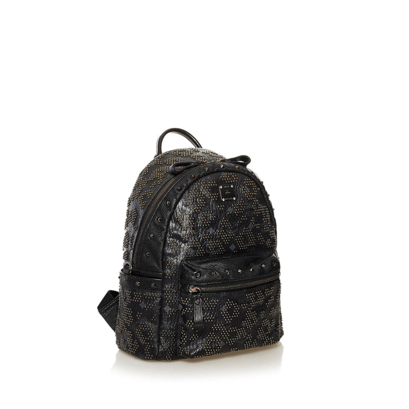 MCM Studded Leather Backpack (SHG-KhpOgC)