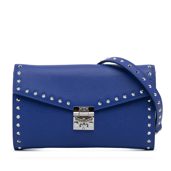 MCM Studded Leather Patricia Wallet on Chain (SHG-Fga6ns)