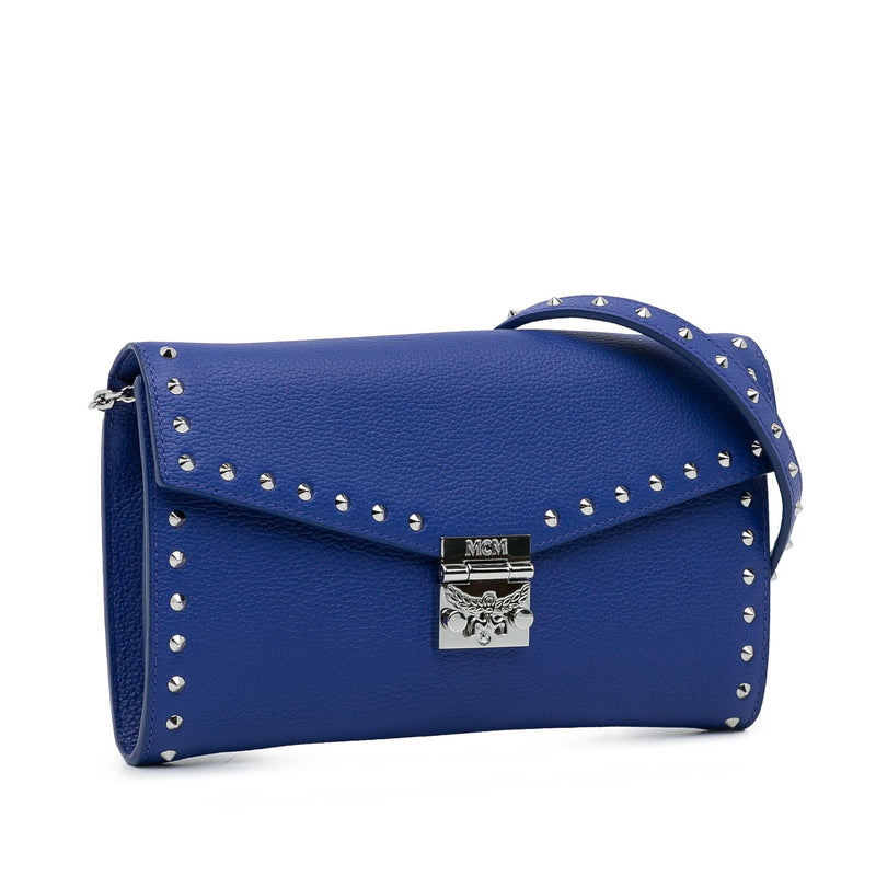 MCM Studded Leather Patricia Wallet on Chain (SHG-Fga6ns)