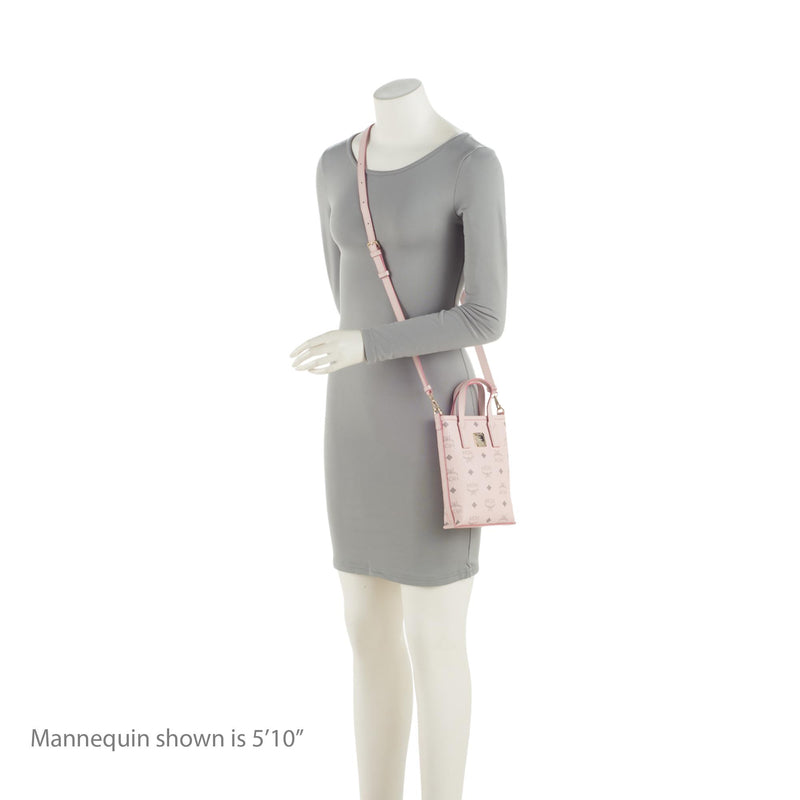 MCM Visetos Aren Mini Shopper Crossbody Bag (SHF-CyByXU) – LuxeDH