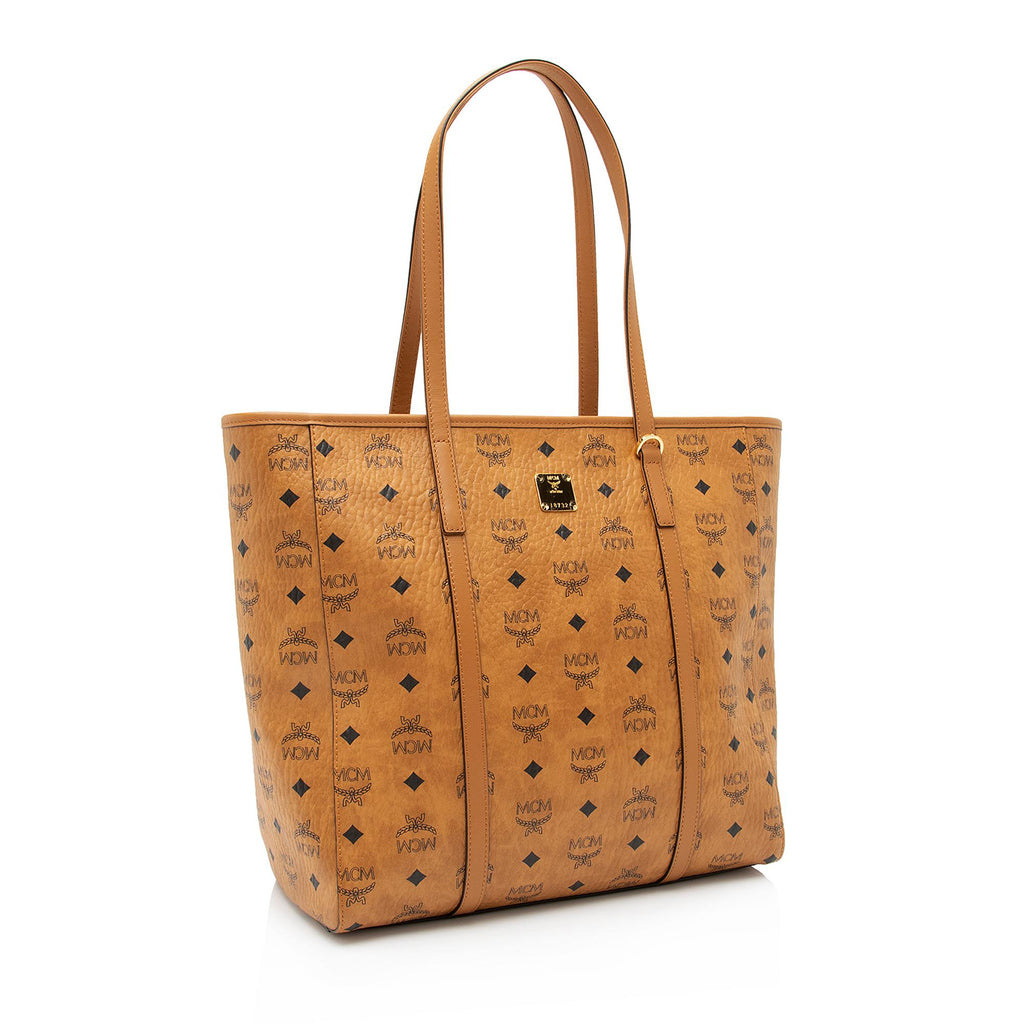 Mcm Visetos Zip Top Tote Bag