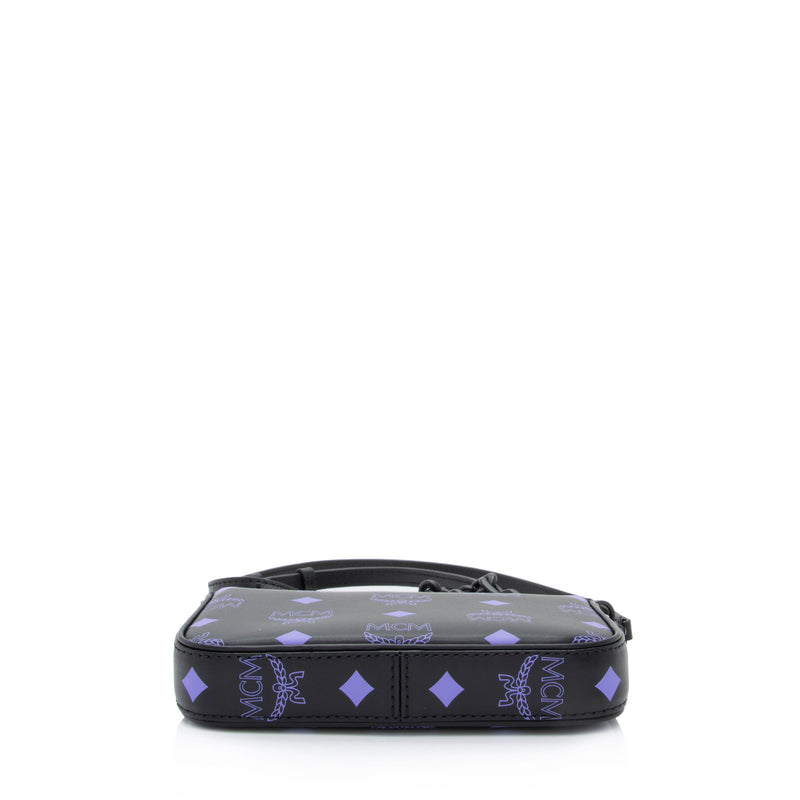 MCM Visetos Leather Tech Mini Crossbody Bag (SHF-23478) – LuxeDH