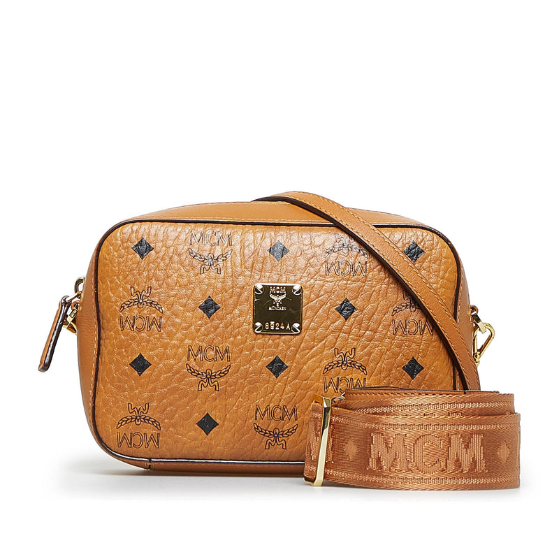 MCM Visetos Leather Shoulder Bag (SHG-34377) – LuxeDH