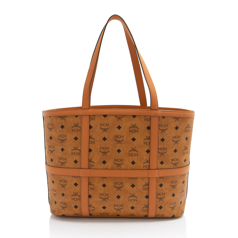 MCM Visetos Delmy Medium Shopper Tote (SHF-OD4pjs)