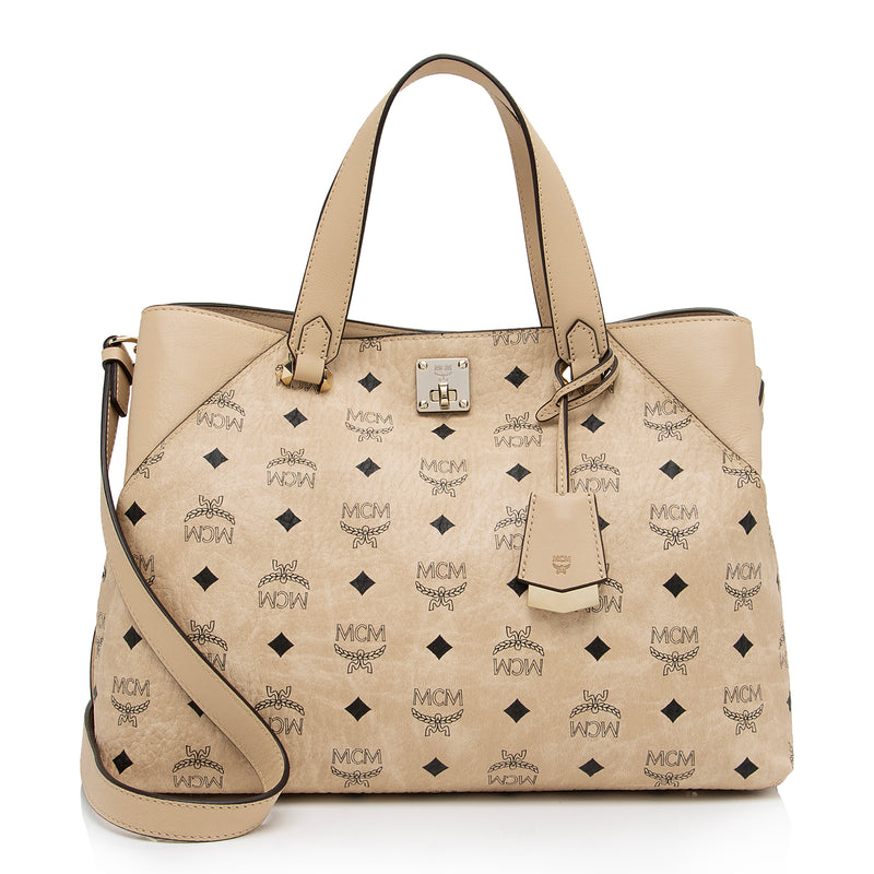 Mcm essential visetos outlet original tote bag