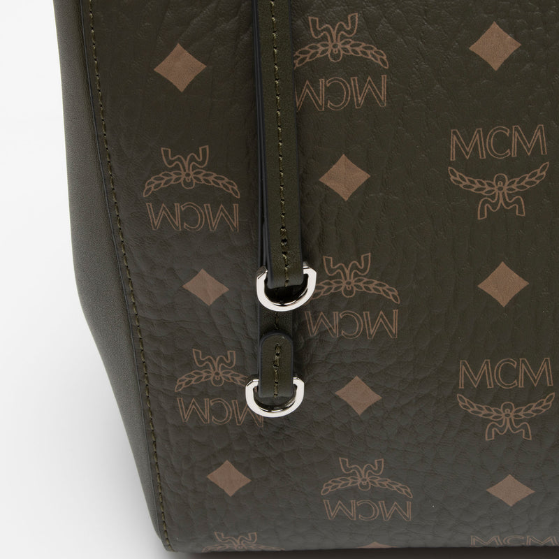 MCM Visetos Leather Aren Medium Hobo (SHF-zw1lPu)