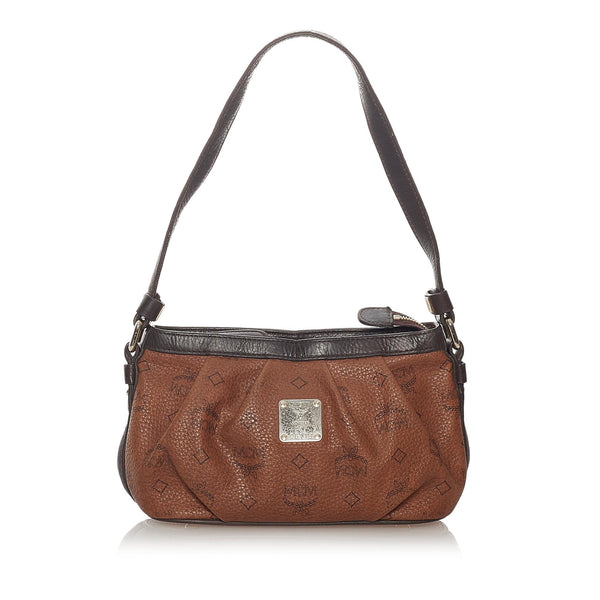 MCM Visetos Leather Baguette (SHG-27638)