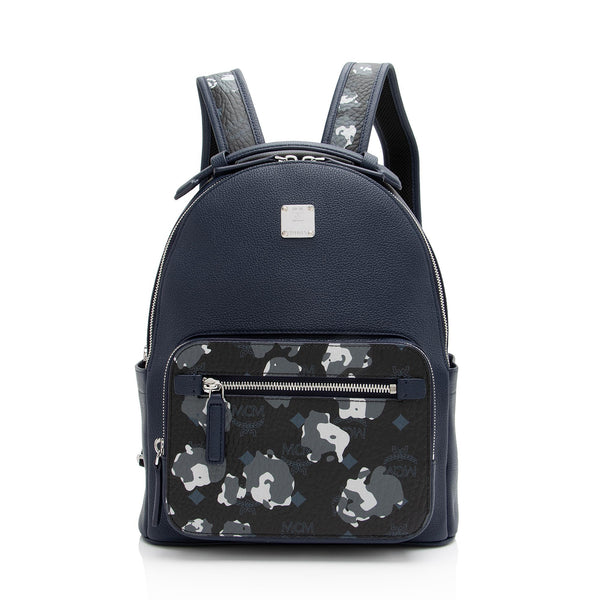 MCM Visetos Camo Floral Stark Backpack (SHF-23661)