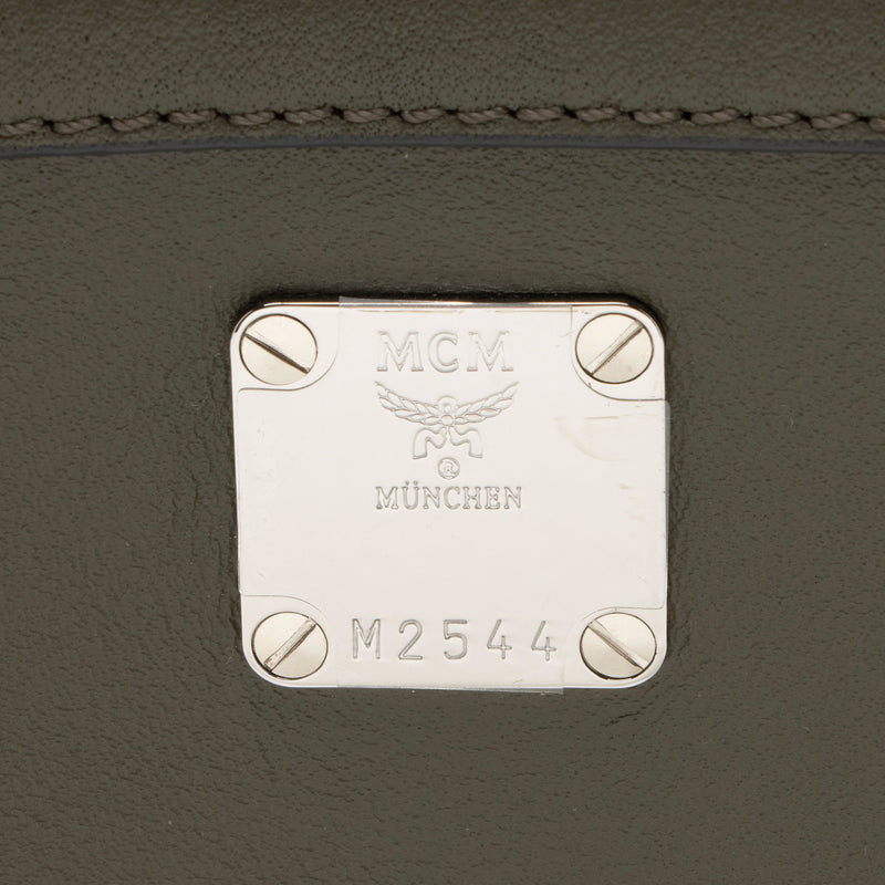 MCM Visetos Leather Klassik Mini Crossbody (SHF-tDlSG4)