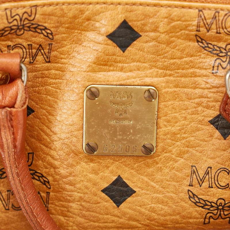 MCM Visetos Leather Satchel (SHG-qCAGoG)