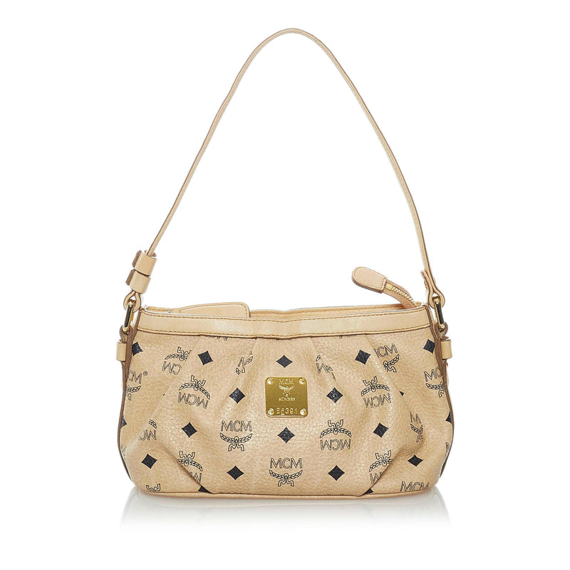 MCM Visetos Leather Shoulder Bag (SHG-KhHWjo)