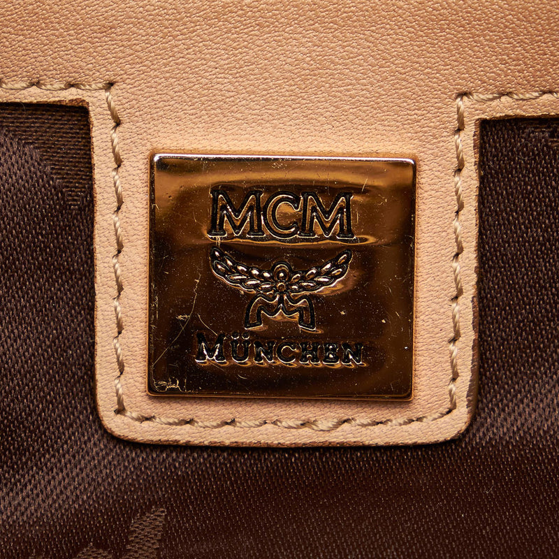 MCM Visetos Leather Shoulder Bag (SHG-KhHWjo)