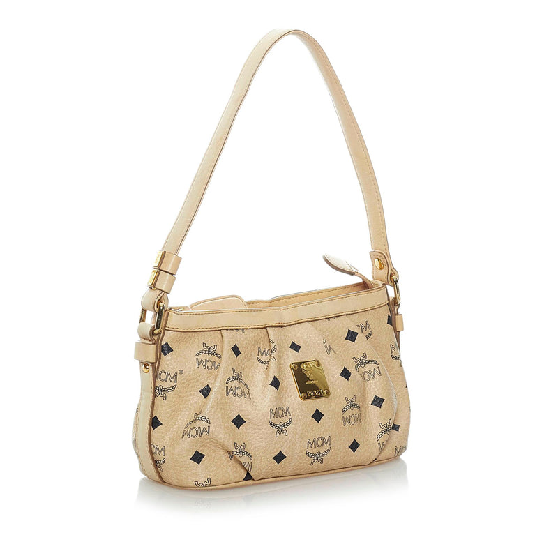 MCM Visetos Leather Shoulder Bag (SHG-KhHWjo)