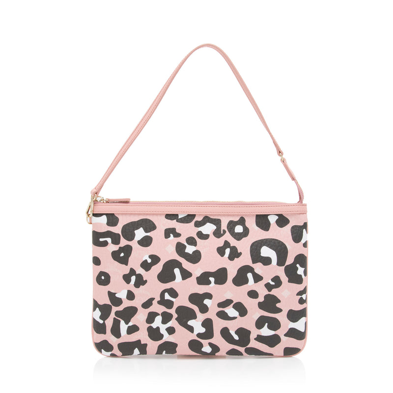 MCM Visetos Leopard Large Pochette, MCM Handbags