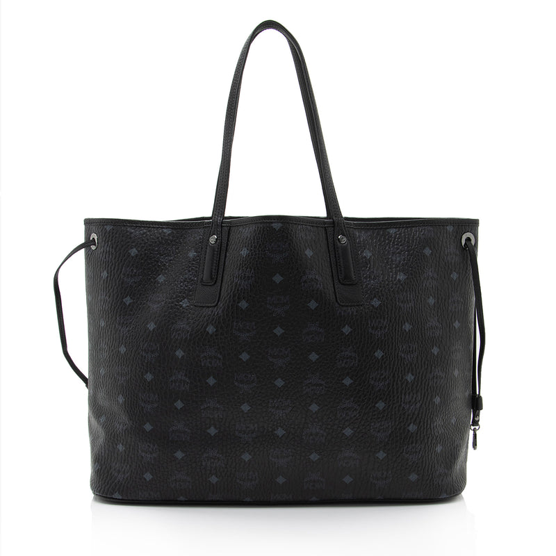 MCM Visetos Liz Reversible Large Shopper Tote (SHF-VkdmNM)