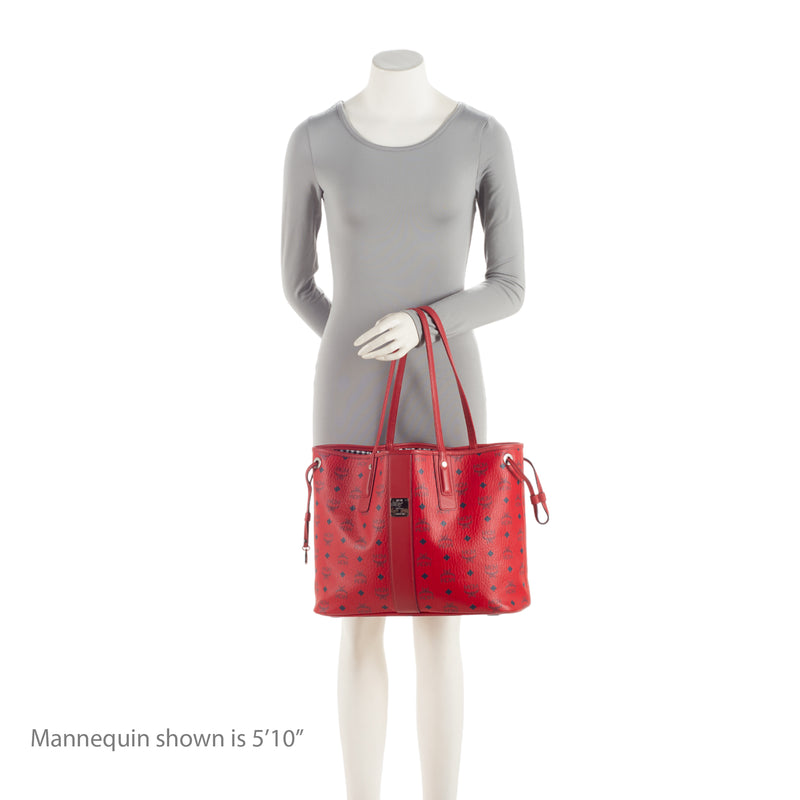 Mcm liz reversible hot sale medium visetos tote bag