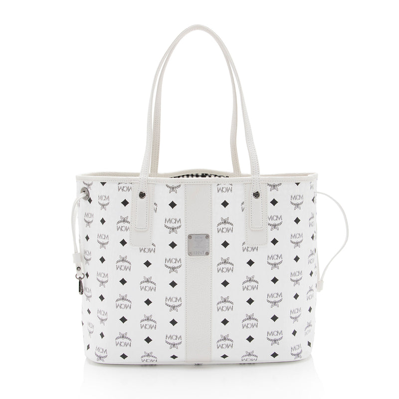 MCM Visetos Liz Reversible Medium Shopper Tote (SHF-XhcHsS)