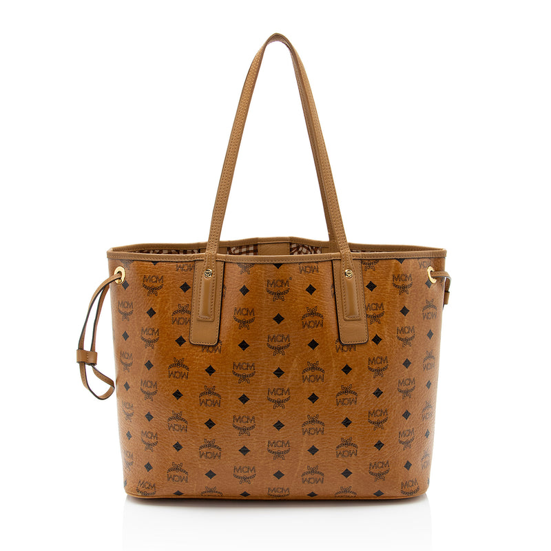 MCM Visetos Liz Reversible Medium Shopper Tote (SHF-3OT1Q8)