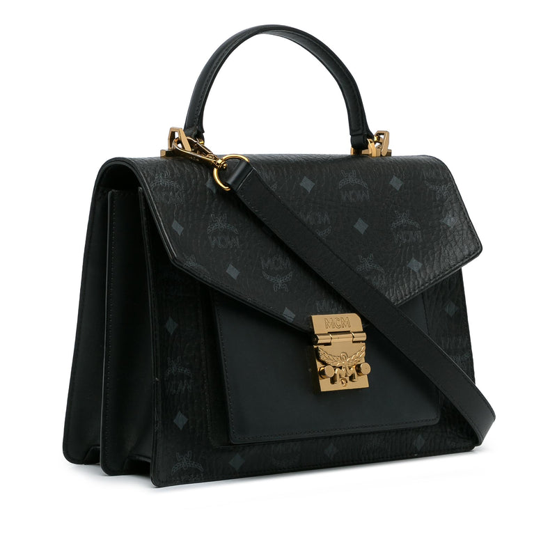 MCM Visetos Patricia Top Handle Bag (SHG-yKY53V)