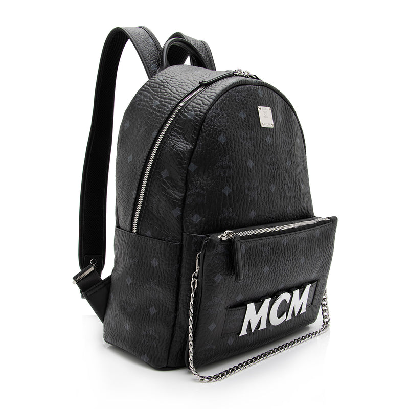 MCM Visetos Retro Trilogie Stark Medium Backpack (SHF-41MJYG)