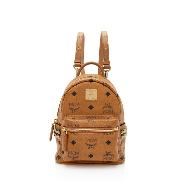 MCM Visetos Side Stud X-Mini Stark Backpack (SHF-iUhW7Q)