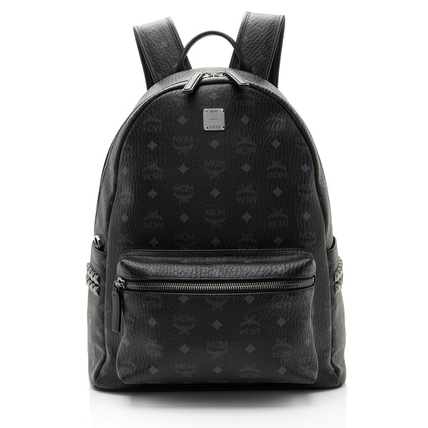 MCM Visetos Side Studs Stark Medium Backpack (SHF-HAvfL1)