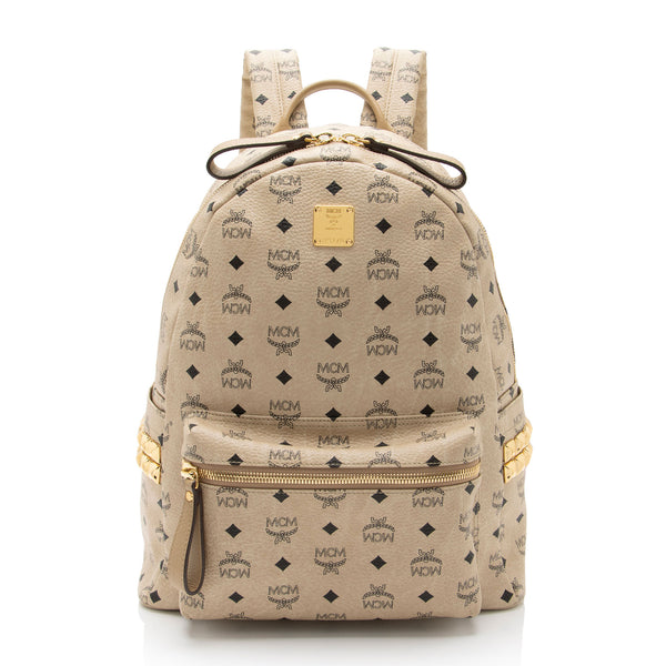 MCM Visetos Side Studs Stark Medium Backpack (SHF-Tf03Z2)