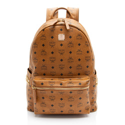 MCM Visetos Side Studs Stark Medium Backpack (SHF-jhxEAQ)