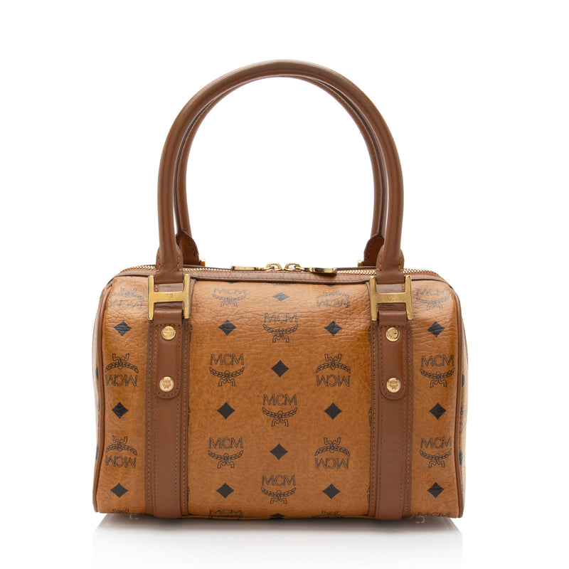 MCM Visetos Small Boston Bag (SHF-V0PQmD)