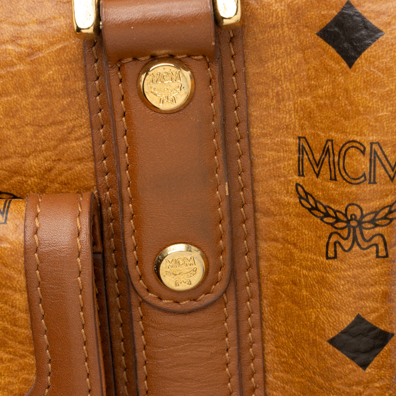 MCM Visetos Small Boston Bag (SHF-V0PQmD)