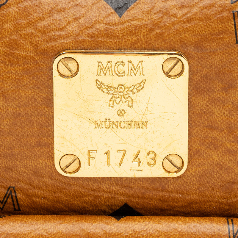 MCM Visetos Small Boston Bag (SHF-V0PQmD)