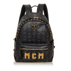 MCM Visetos Stark Leather Backpack (SHG-33871)