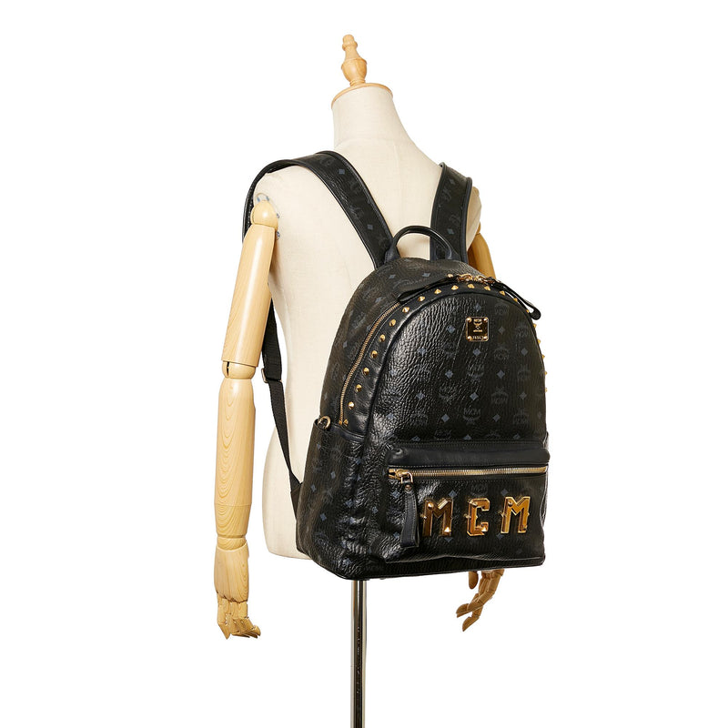 MCM Visetos Stark Leather Backpack (SHG-33871)