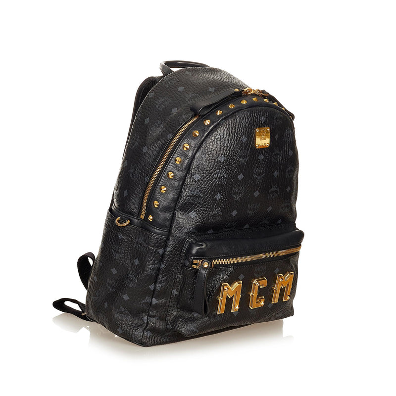 MCM Visetos Stark Leather Backpack (SHG-33871)